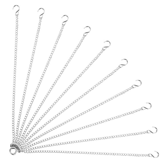 NICEXMAS 10Pcs Weather Resistant Metal Hanging Chains for Outdoor and Indoor Decorative Use