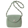 thumbnail image 1 of Firefly hope Bolso de hombro tejido para mujer, bolso de mano y neceser, elegante bolso de playa de verano, 23 x 7 x 19 cm (verde A), 1 of 5