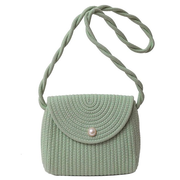 Zhuge Bolso de hombro tejido para mujer, bolso de mano tejido, bolso de mano tejido elegante para playa de verano, bolsos de hombro de 9,05 x 2,75 x 7,87 pulgadas (verde A)