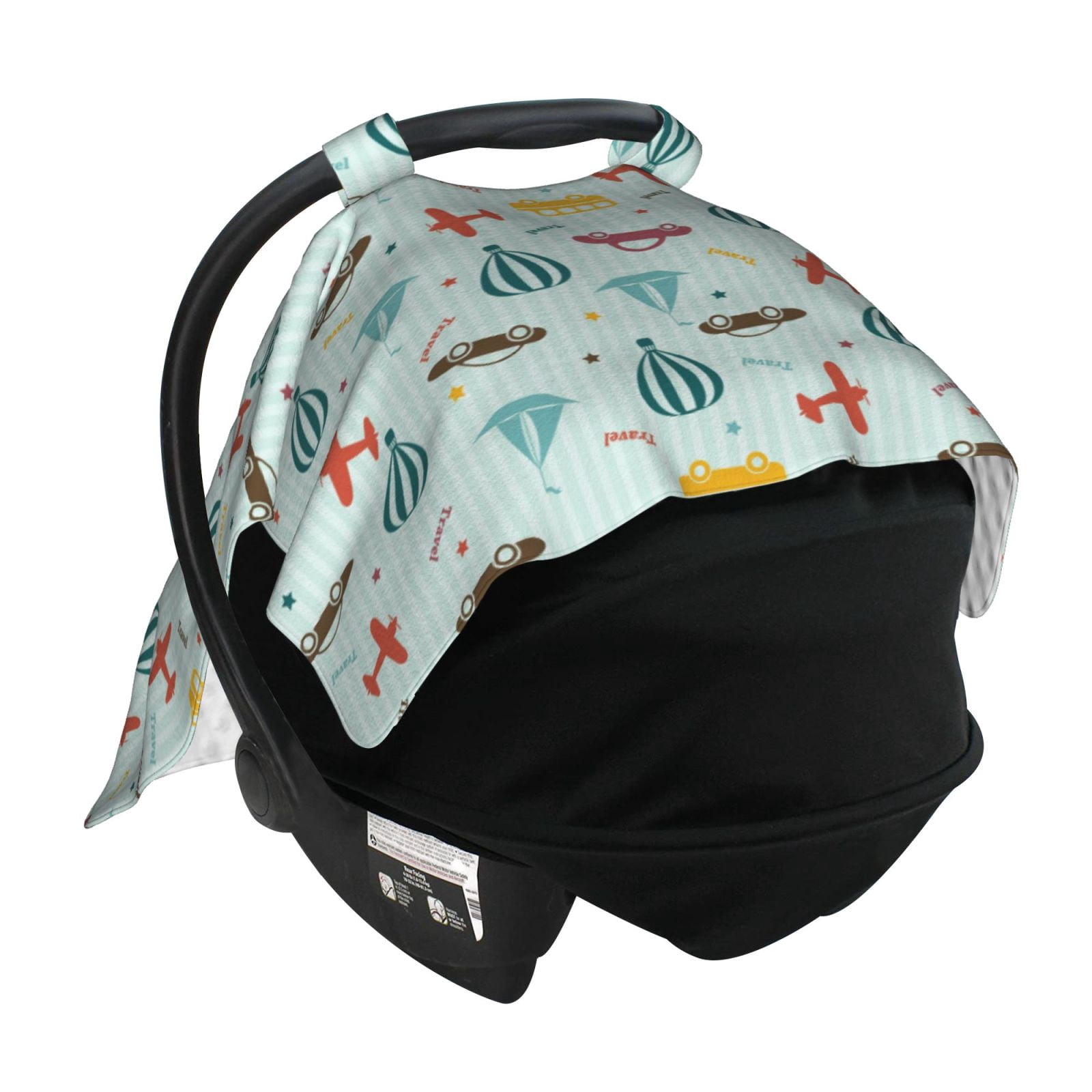 Car Seat Cover Baby - Transport Travel Breathable Infant Car Seat Cover for Baby Carseat, Lightweight Comfort Baby Essentials Must Haves Newborn Stuff for Girl Boy
