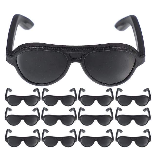 BRIGHTFUFU 24 Uds Mini gafas de sol accesorios de vestir para muñecas Mini accesorios de gafas de sol para muñecas