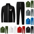 thumbnail image 4 of guisaled Mens Sweatsuits Sets 2 Piece Outfits Full Zip Stand Collar Tracksuits Long Sleeve Casual Warm Up Jogger Sets with Pockets Deals, 4 of 5