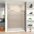 thumbnail image 3 of Transolid BRP607008C-S-PC 70" High X 60" Wide Bypass Frameless Shower Door - Chrome, 3 of 3