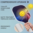 thumbnail image 2 of Pickleball Paddles Set Of 2, Fiberglass Surface, Thunder, Speed Print, 4 Balls & Bag, 2 of 5