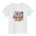 thumbnail image 4 of MEZZALL T-Shirts pour Filles Fête des Mères Manches Courtes Imprimé Lettre Mignon Col Rond Tee-Shirt Coloré Décontracté Hauts Confortables pour Usage Quotidien 18-24 Mois, 4 of 4
