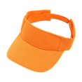 thumbnail image 3 of Sombrero con visera para el sol, sombrero de playa de algodón con parte vacía para adultos, niños, ciclismo, deportes al aire libre Naranja, 3 of 8