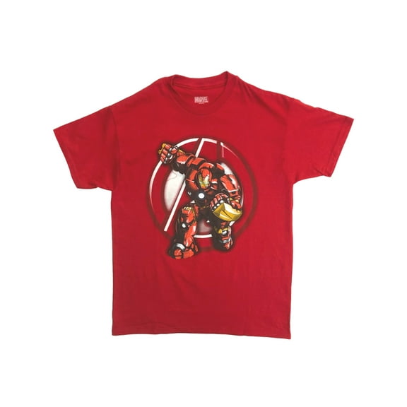 Marvel Avengers Boys Red Iron Man T-Shirt Tee Shirt XL (14-16)