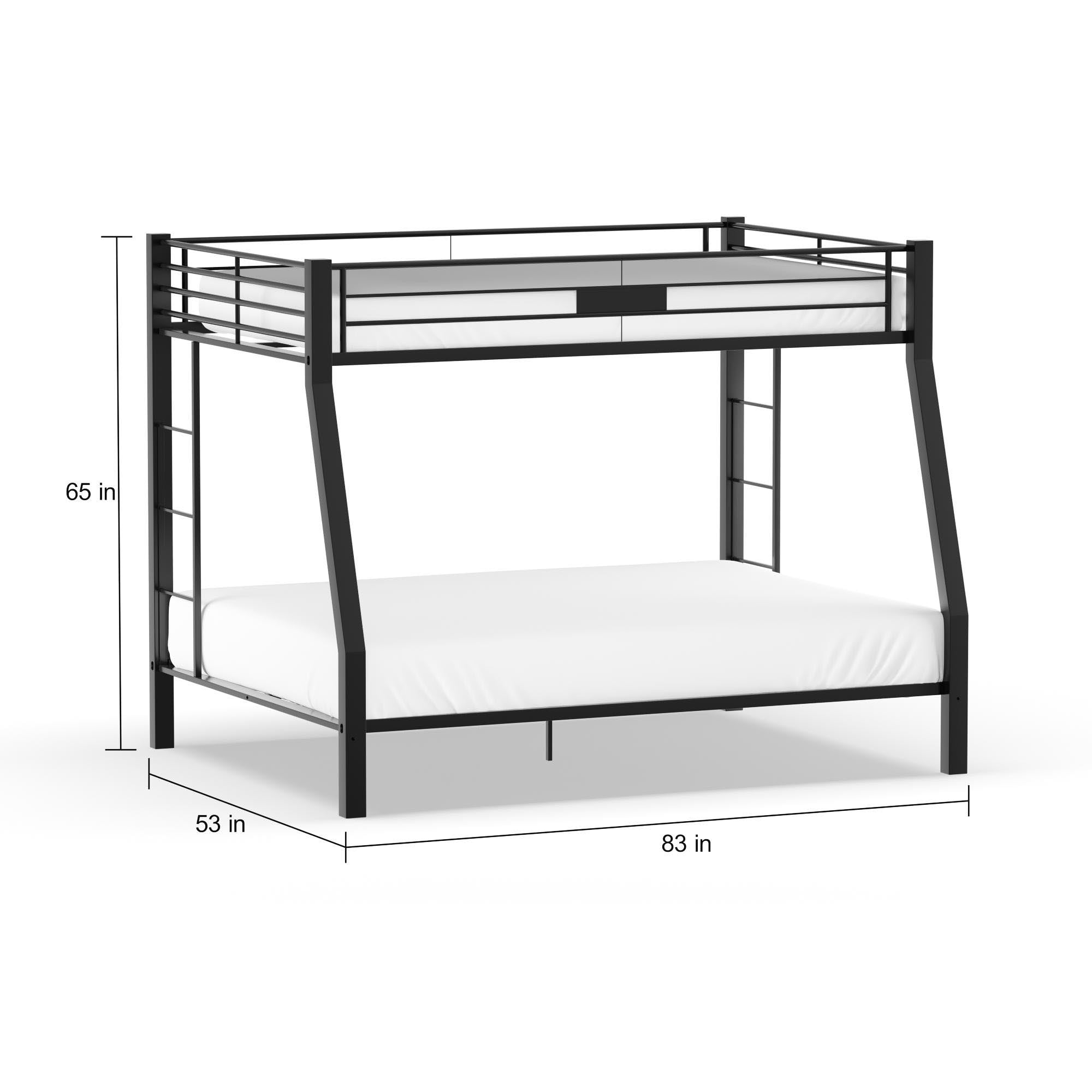 Furniture of America Clarence Metal Black Full/Queen Kids Bunk Bed
