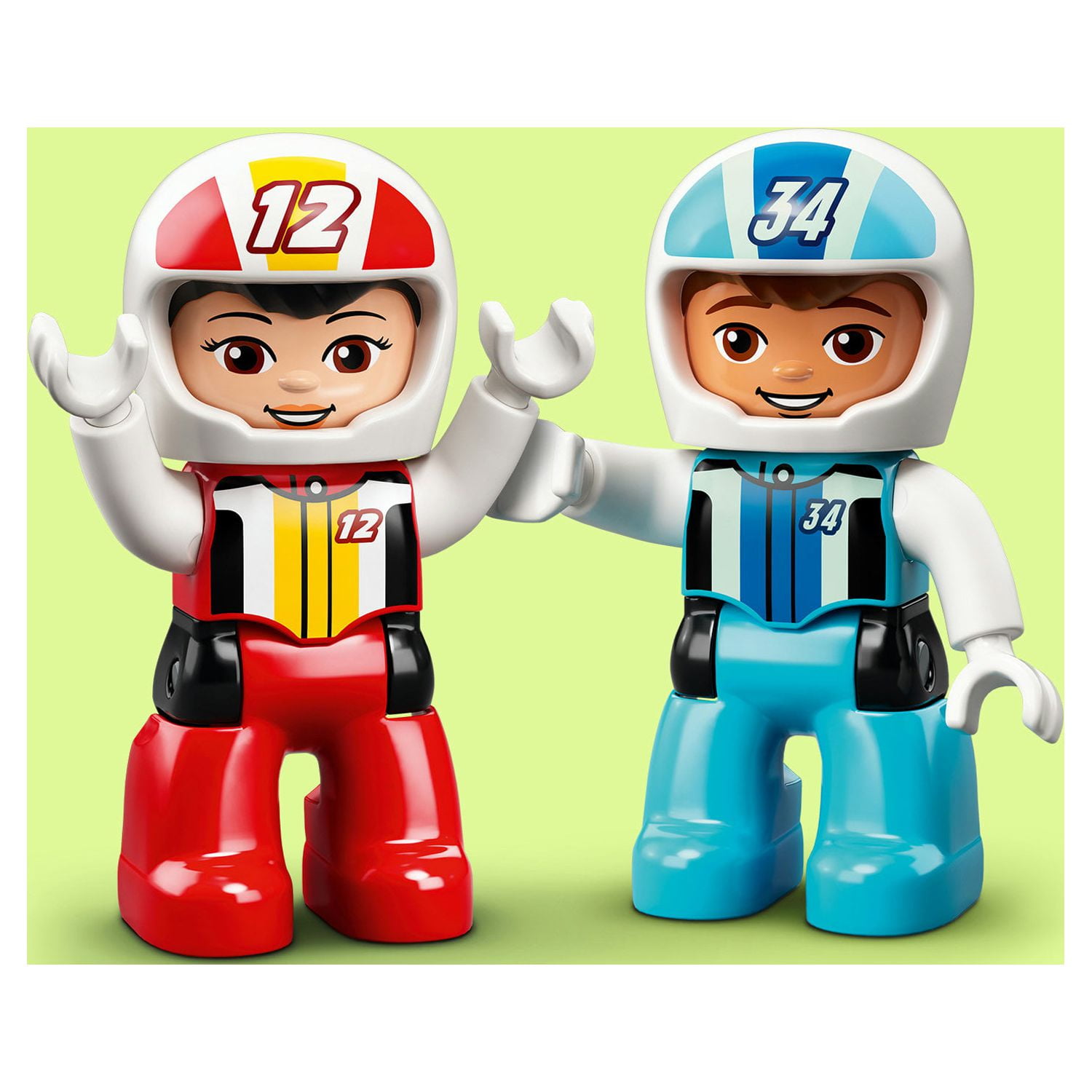 10947 - LEGO® DUPLO - Les voitures de course LEGO : King Jouet, 1er Age LEGO  - Jeux de construction