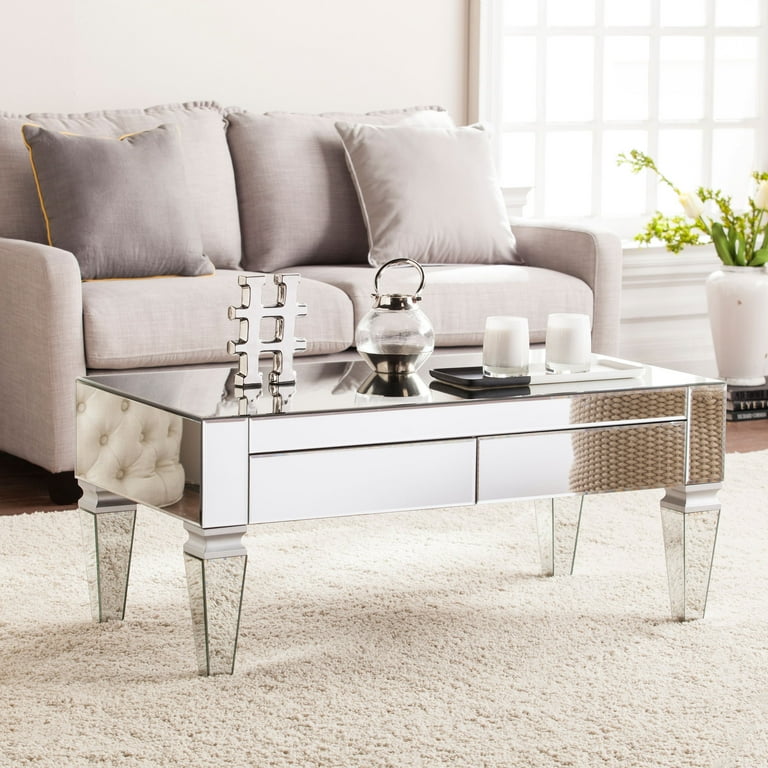 Mirrored coffee table walmart deals