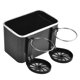 thumbnail image 3 of Muyoka Caja de almacenamiento para reposabrazos de coche, portavasos de 6,8 x 4,5 x 4,5 pulgadas, organizador de asiento de coche de piel sintética, caja de almacenamiento para portavasos de coche par Muyoka Hogar, 3 of 5