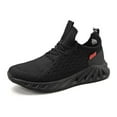 thumbnail image 2 of Mens Shoes,Fashion Lightweight Running Shoes Breathable Athletic Mesh Sneakers On Comfortable Walking Footwear,Shoes for Men,Black,6.5, 2 of 8