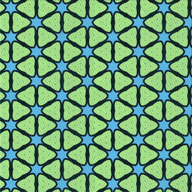 Ahgly Company Machine Washable Indoor Square Transitional Medium Teal Green Area Rugs, 4' Square