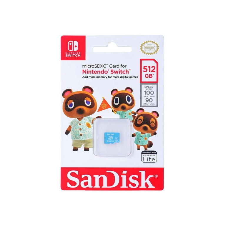 Nintendo Switch Nintendo Switch Lite 512GB microSD Amazon.com: SanDisk 512GB microSD Card, Licensed for