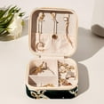 thumbnail image 6 of Elk Revival Travel Portable Jewelry Stand and Organizer Box - Square Storage Box for Rings, Earrings, Necklaces, Bracelets, and More - Suitable for Girls and Women - Jewelry Boxes for Travel, 6 of 6