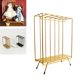 thumbnail image 4 of 1: 6, armario en miniatura, perchero, muebles de dorado Sunnimix Perchas de ropa para muñecas, 4 of 7