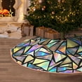 thumbnail image 5 of Sikiie Colored Glass Nativity Christmas Tree Skirt, Jesus Christian Winter Holiday Tree Mat Decoration(30-48IN)30", 5 of 6