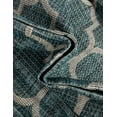 thumbnail image 7 of Unique Loom Outdoor Trellis Collection Area Rug (5' 3" Square Teal/Gray), 7 of 7