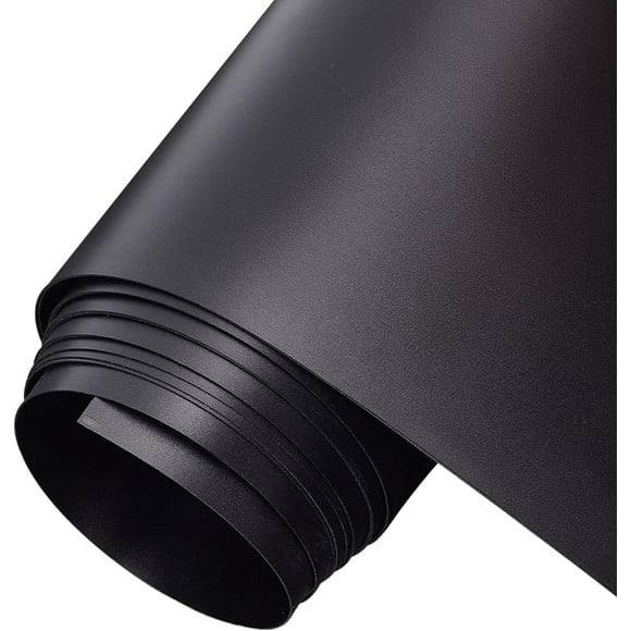 72.1x11.8 inch Black PVC Vinyl Roll Dual Matte Side Vinyl Sheeting for Hair Bows Keychains Jewelry Making 0.5mm Thick