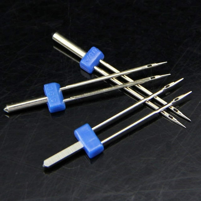 Double Twin Épingles à Coudre, 3 Pcs 2/3/4MM Double Twin Aiguilles Accessoires de Machine à Coudre Fonctionnalité Intelligente