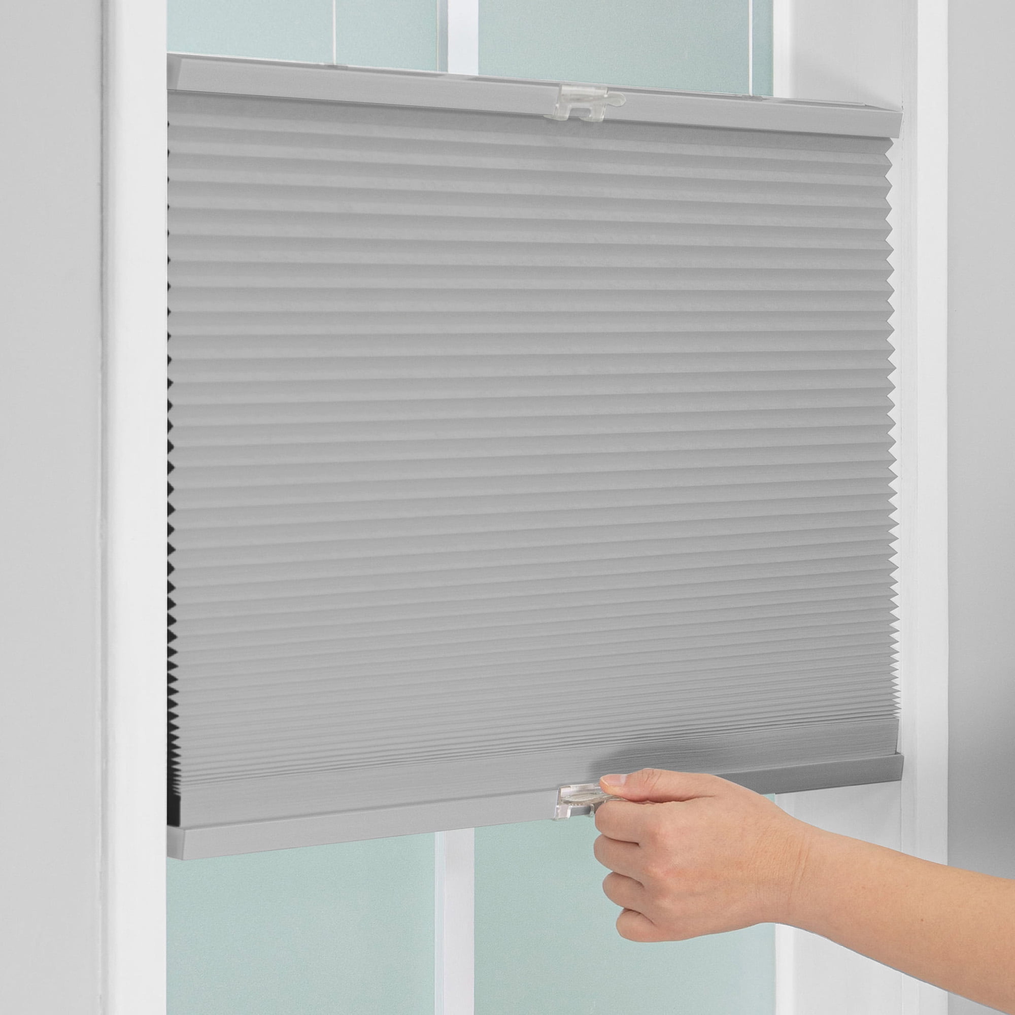 Regal Living Top Down Bottom Up Blackout Cordless Cellular Shade, Gray Cloud - 31" W x 84" L
