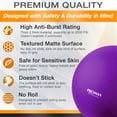 thumbnail image 5 of SmarterLife PRO MAX Series Exercise Yoga Ball Workout Equipment Pregnancy Medicine Balls, 65cm Purple, 5 of 7