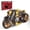 Yellow M, variant on Leimao 1:5 Rome Motorcycle Kit (2111 Pcs) - ABS, 8+ Boys/Adults, Holiday Gift + Sturdy Collectible