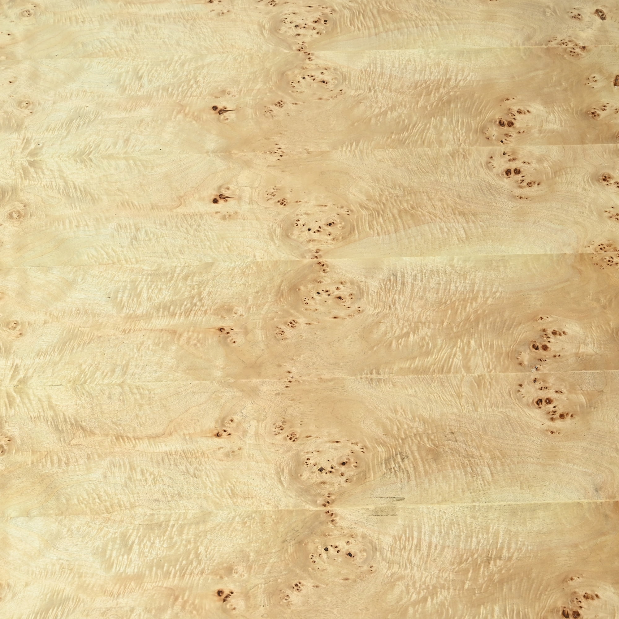 Ox Bay Gabriel 48" Round Burl Wood Dining Table – Natural Finish, Seats 4, Transitional Kitchen & Dining Room Table