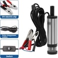 thumbnail image 3 of Diesel Fuel Transfer Pump, 12V 38mm Diesel Water Pump, Diesel Fuel Transfer Pump with Filter, Multifunctional 12V Electric Oil Pumps for Oil, Water(Silver), 3 of 3