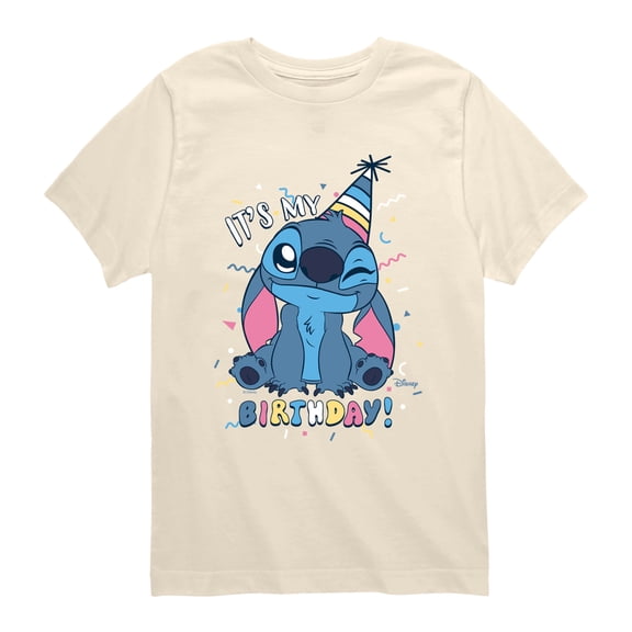 Lilo & Stitch - My Birthday Stitch Short Sleeve Graphic T-Shirt