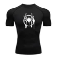 thumbnail image 2 of Camiseta de compresión para hombre, camiseta de manga corta para gimnasio, culturismo, fitness, camisetas deportivas de secado rápido para hombre, camisetas deportivas para correr, ropa deportiva para, 2 of 5