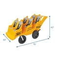 thumbnail image 3 of Angeles 6-Passenger Bye-Bye Buggy, Daycare Multi-Passenger Stroller With Never-Flat Fat Tire, Yellow, 3 of 3