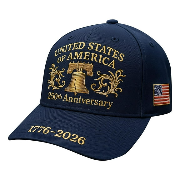 Breathable Cotton Bald Cap for 250th Anniversary Celebrations, Patriotic Printed Baseball Hat for Outdoor Enthusiasts and Summer Barbecues