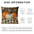 thumbnail image 5 of Shiartex Throw Pillows for Couch Waterproof Throw Pillow Covers Outdoor Fall Pillow Covers for Bed Sofa, Happy Fall Y'all Thanksgiving Autumn Leaf Pumpkin Fall Decorations for Home, 5 of 5