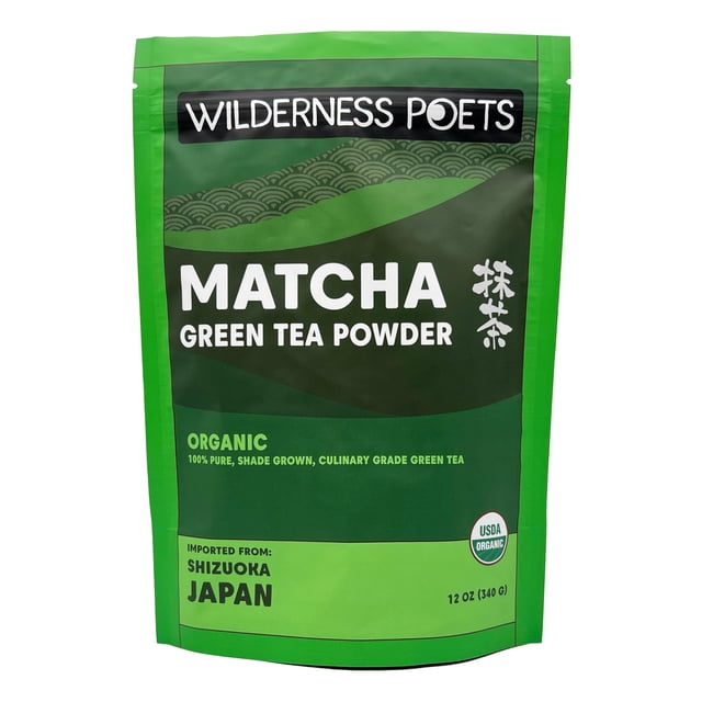 Té verde matcha en polvo Wilderness Poets, 350 ml, de Japón