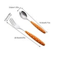 Nehiwhazk 8 Cutlery Set Fork Spoon Tableware Cutlery Service For 4