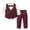 Wine, variant on KyCheLot Boys Suits Set 3 Piece Long Sleeve Dress Shirt with Button down Vest and Dress Pants Formal Outfits 0-8 Years