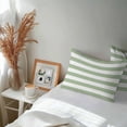 thumbnail image 6 of Lumbar Pillow Covers 20x12 Inch Set of 2, Sage Green Striped Waterproof Outdoor Pillow Covers, Farmhouse Sage Green Stripes Decorative Cushion Pillowcases for Couch, Sofa, Bed, Garden, Patio, 6 of 9