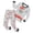 Grey, variant on Leey-World Boys Girls Halloween Pajamas Kids Pajamas Holiday PJs Cotton Sleepwear Size 2T-12 Years(Grey,6-7 Years)