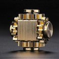 thumbnail image 5 of Fidget Cube Spinner, juego de dedos con 4 marchas, metal de latón con rodamientos ultrasuaves, mecanismo duradero - Dorado, 5 of 5