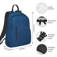 thumbnail image 2 of Balery Deep Blue Glitter Mochila ligera para hombre y mujer: duradera e impermeable, ideal para la escuela, el trabajo, viajes y uso diario., 2 of 7
