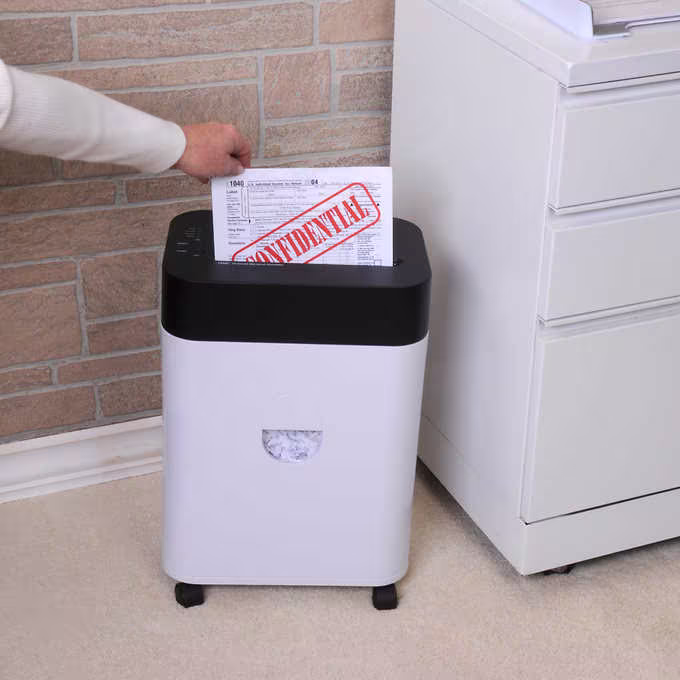 thumbnail image 5 of Royal Shredder Micro-Cut Paper Shredder, 14-Sheet, Black/White, 5 of 6