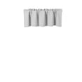 thumbnail image 4 of 1 Pc Blackout thermal valance for short window curtain rod pocket for kitchen/bathroom/restaurant/school 54" x 18" inch, 4 of 4