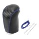 thumbnail image 1 of Cubierta de Pomo de Cambio de Marcha Unique Bargains Protector de Manija de Cambio para Nissan Rogue Sport 2017-2022 Fibra de Carbono Negra Azul Cuero Sintético 1 Pc Antideslizante, 1 of 1