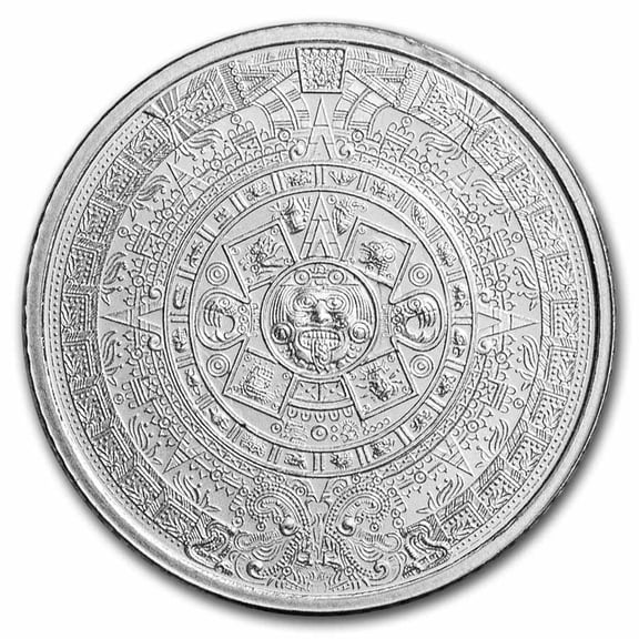 1/10 oz Silver Round - Aztec Calendar