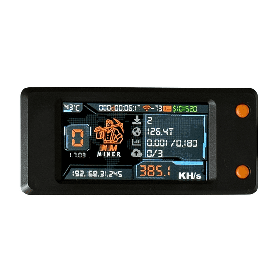 NMMiner Nerdminer V2 Pro 390KH/S BTC Solo Lottery Miner Bitcoin Crypto Miner BTC Miner Nerd Miner with Color Screen