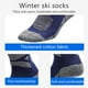 thumbnail image 3 of Calcetines 1 par de calcetines de esquí de invierno para hombres y mujeres, calcetines para clima fr Meterk Calcetines, 3 of 7