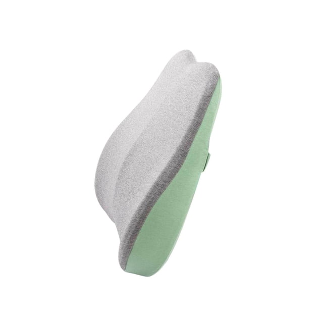 Memory Foam Lumbar Back Support Cushion Pillow for Office Chair Green