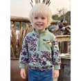 thumbnail image 6 of RUINIXCW Little Boy Pullover Sweatshirt Quarter Zipper Stand Collar Camouflage Tops, 6 of 9