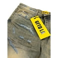 thumbnail image 3 of GFTD LA Los Angeles Men's Skinny Stacked Flared Jeans Jack Distressed Rip Denim (29, Vintage Blue Wash), 3 of 4
